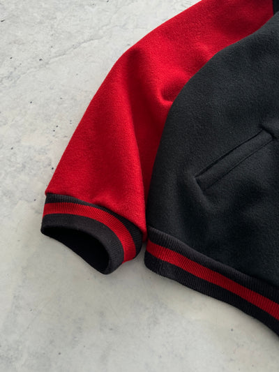 90's Panasonic Wool Varsity Jacket (L)