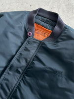 90's Schott NYC Zip Up MA-1 Bomber Jacket (L)