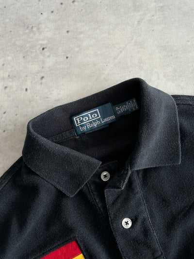 90's Ralph Lauren Spain Big Logo Long Sleeve Polo Shirt (S)