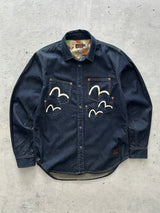 Evisu Gull Wing Multi Pocket Denim Shirt (S)