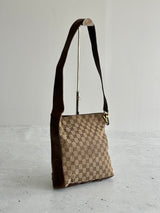 Vintage Gucci GG Canvas Shoulder Bag (One Size)