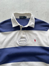 90's Ralph Lauren Heavyweight Stripe Rugby Shirt (L)