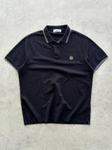 Stone Island Patch Logo Polo Shirt (XXL)
