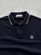 Stone Island Patch Logo Polo Shirt (XXL)