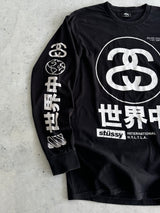 2015 Stussy japan Long Sleeve Polo Shirt (M)