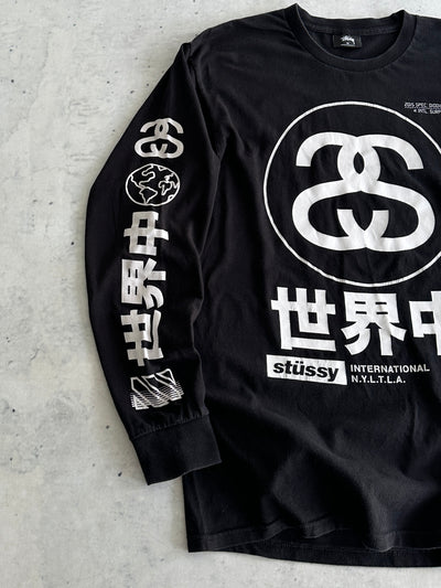 2015 Stussy japan Long Sleeve Polo Shirt (M)