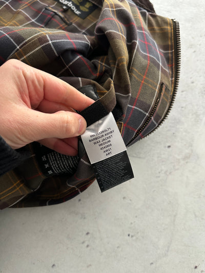 Barbour Ashby Corduroy Collar Wax Jacket (M)