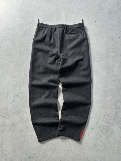 00's Prada Sport Relaxed loose Leg Wool Trousers (W32 x L31)