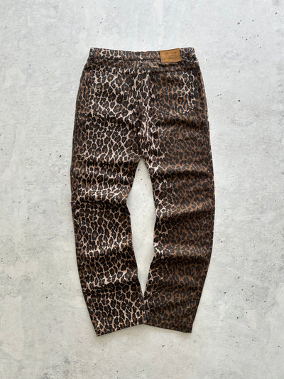 Vintage Cavalli Jeans Leopard Print Trousers (Women's W29)