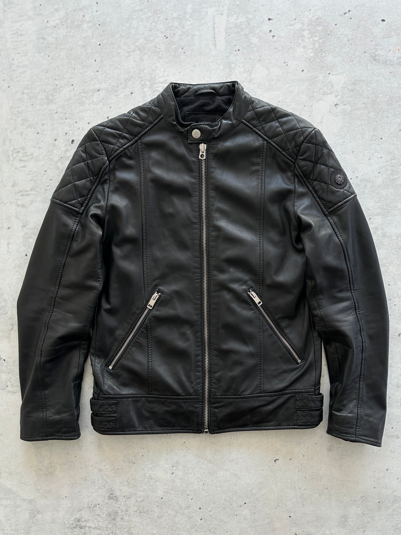 Diesel soft lamb Leather L-Martin 900 zip up Jacket (S)