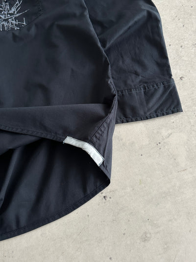 00's Oakley embroidered logo Graphic Long Sleeve Shirt (M)