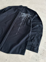 00's Oakley embroidered logo Graphic Long Sleeve Shirt (M)