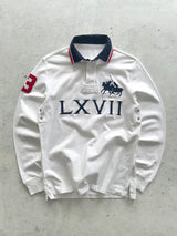 90's Ralph Lauren Big Logo Rugby Shirt (M)