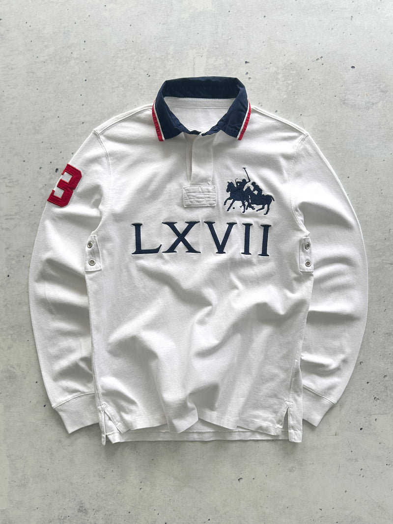 90's Ralph Lauren Big Logo Rugby Shirt (M)