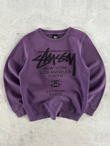 Stussy World Tour Heavyweight Crewneck Sweatshirt (S)