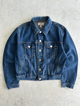 90's Armani Jeans Button Up Denim Jacket (M)