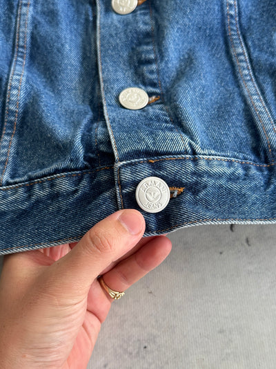 90's Armani Jeans Button Up Denim Jacket (M)