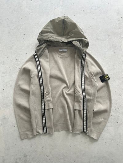 SS/09 Stone Island Nylon metal Hood knit zip up Jumper (S)
