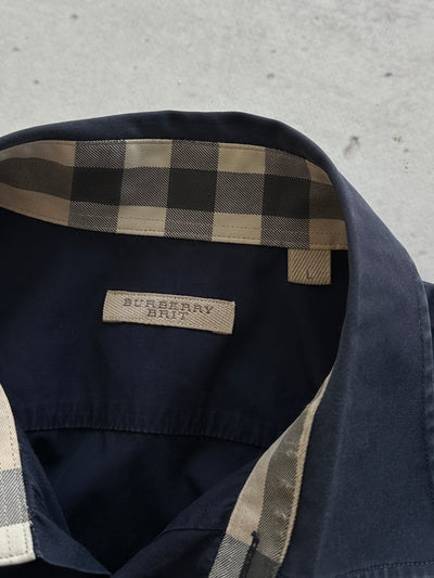 00's Burberry Brit Nova Check Long Sleeve Shirt (M)