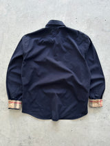 00's Burberry Brit Nova Check Long Sleeve Shirt (M)