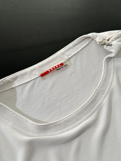 00's Prada Sport Shoulder Zip T Shirt (L)