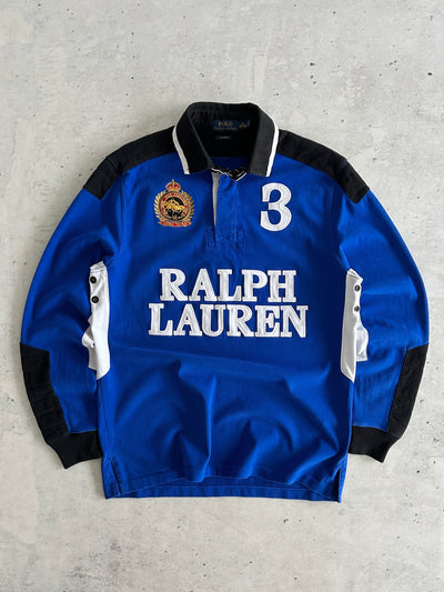 Ralph Lauren Spell Out Heavyweight Rugby Shirt (M)