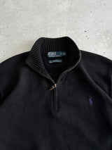 Ralph Lauren 1/4 Zip Knit Pullover Jumper (XL)