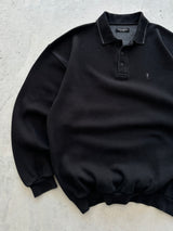 00's YSL Embroidered Logo ribbed Heavyweight Sweatshirt (XXL)