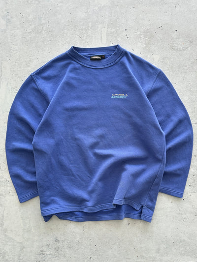 90's O'Neill USA Fleece Lined textured Crewneck Sweatshirt (XL)