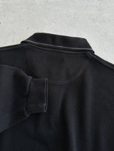 00's YSL Embroidered Logo ribbed Heavyweight Sweatshirt (XXL)