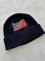 Ralph Lauren USA Flag Knit Beanie (One Size)