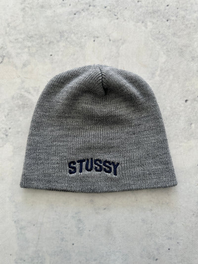 90's Stussy Embroidered Knit Beanie (One Size)