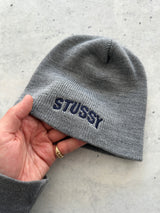 90's Stussy Embroidered Knit Beanie (One Size)
