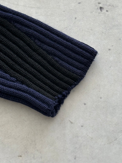 AW/04 Stone Island Patch Logo Wool Zip Up Jumper (S)