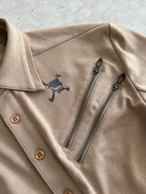 00's Oakley Multi Zip Long Sleeve Polo Shirt (M)