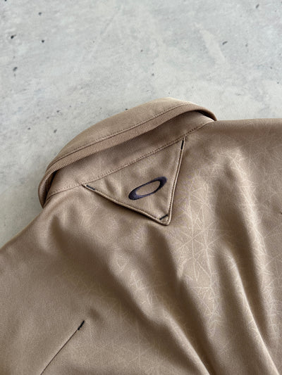 00's Oakley Multi Zip Long Sleeve Polo Shirt (M)