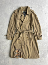 Vintage Burberry Nova Check Trench Coat / Mac (L)