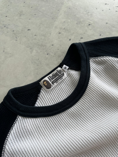 BAPE heavyweight waffle Long Sleeve T Shirt (S)
