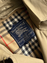 Vintage Burberry Nova Check Trench Coat / Mac (L)