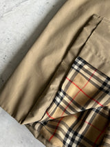 Vintage Burberry Nova Check Trench Coat / Mac (L)