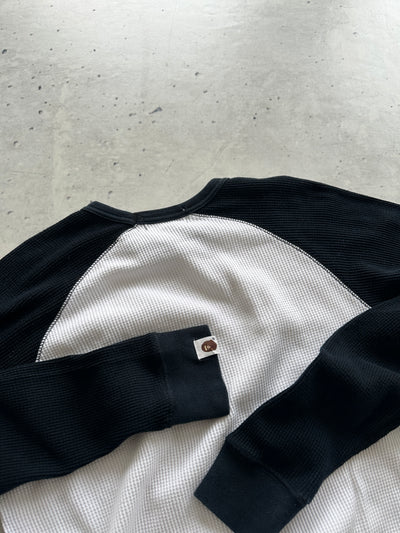 BAPE heavyweight waffle Long Sleeve T Shirt (S)