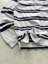 00's Lacoste Stripe Long Sleeve Polo Shirt (S)