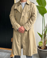 Vintage Burberry Nova Check Trench Coat / Mac (L)