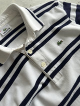 00's Lacoste Stripe Long Sleeve Polo Shirt (S)