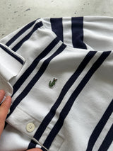 00's Lacoste Stripe Long Sleeve Polo Shirt (S)