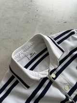 00's Lacoste Stripe Long Sleeve Polo Shirt (S)