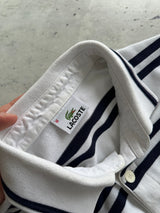 00's Lacoste Stripe Long Sleeve Polo Shirt (S)