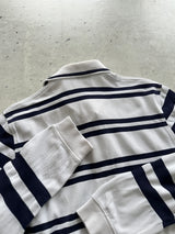 00's Lacoste Stripe Long Sleeve Polo Shirt (S)