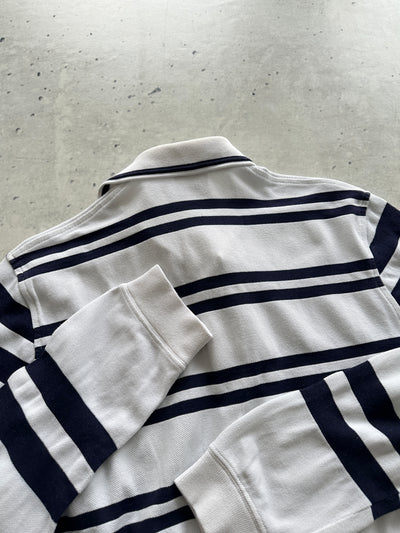 00's Lacoste Stripe Long Sleeve Polo Shirt (S)