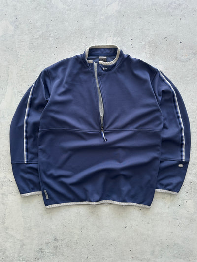 00's Nike tech Swoosh asymmetrical Zip Pullover (L)